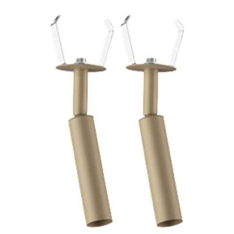 Kit 2 Spots de Embutir Teto Iluminação Dourado Alumínio G9 N
