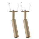 Ver imagem 1 de Kit 2 Spots de Embutir Teto Iluminação Dourado Alumínio G9 N