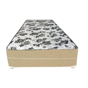 Ver imagem 2 de Cama Box Solteiro Suede Bege + Colchão Solteiro Suede Bege Orto Molas Bonnel 88x188x55