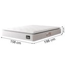 Ver imagem 3 de Cama Box Baú Casal Queen Colchão Espuma D45 Lazio Pillow Top 158x198x65cm Branco Hellen