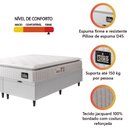 Ver imagem 2 de Cama Box Baú Casal Queen Colchão Espuma D45 Lazio Pillow Top 158x198x65cm Branco Hellen
