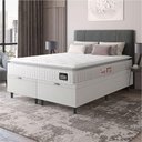 Ver imagem 6 de Cama Box Baú Casal Queen Colchão Espuma D45 Lazio Pillow Top 158x198x65cm Branco Hellen