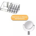 Ver imagem 5 de Organizador de Cosmeticos Maquiagem 4 Gavetas e Espelho Acrilico Porta Batom Pincel Lapis Joia
