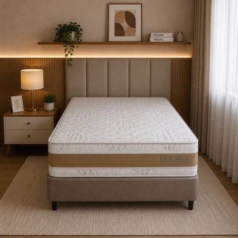 Colchão Casal Sr Life Double Slim Ac Espuma D28 138x188x31cm Branco