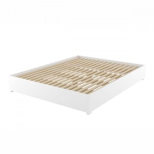 Base Cama Box Queen Imperatriz Com Pés Branco Viero