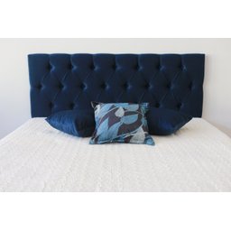 Cabeceira Premium de Casal com Botões 1.40x50cm Azul Marinho - 2