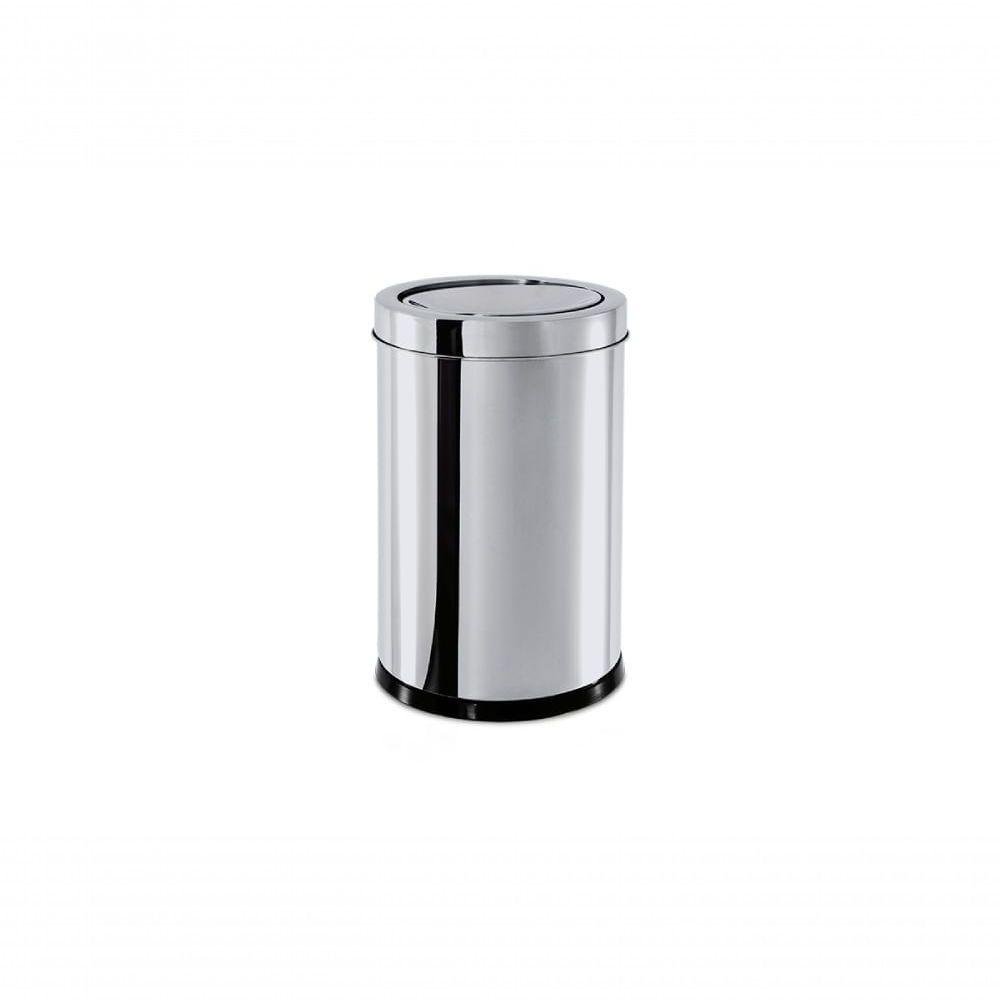 Lixeira Inox Tampa Basculante 7,8l Decorline 18,5x29cm