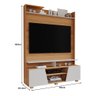 Estante Home Theater Master Nature/off White para Tv até 55” - Permóbili - 4