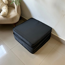 Ver imagem 4 de Puff Solteiro Preto D28 Dobrável Macio 3 em 1 Colchão