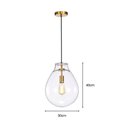 Ver imagem 3 de Lustre Pendente Skylight Tommy 3039 P E27 Bivolt Dourado-transparente Sky-3039tp