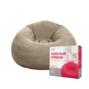 Ver imagem 3 de Sofá Poltrona Puff Inflável Deluxe Aveludado Vg+ Marrom