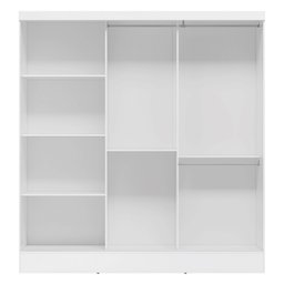 Guarda Roupa Casal 3 Portas Plata  - 2