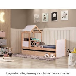 Bicama Solteiro Infantil Garden com Telhado Plus Casatema - 10