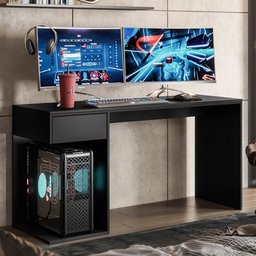 Mesa Gamer Escrivaninha Start com Gaveta Movelove - 1