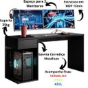 Ver imagem 2 de Mesa Gamer Escrivaninha Start com Gaveta Movelove
