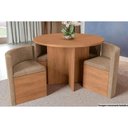 Ver imagem 4 de Cadeira Sala de Jantar 4CAD800 Kit 4 Un Freijó/Suede Caramelo - Kappesberg