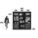 Ver imagem 2 de Guarda Roupa Casal 6 Portas e 8 Gavetas Vértice Branco - Novo Horizonte