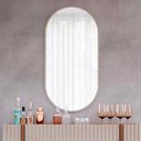 Ver imagem 5 de Kit Aparador Canelado Lira com Espelho Decorativo Jade Cimol Off White/Nature