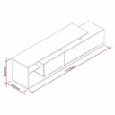 Ver imagem 3 de Rack Para TV até 60 Polegadas 3 Portas 217cm Nápoles Yescasa