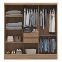 Ver imagem 2 de Guarda Roupa Casal 3 Portas 2 Gavetas Plata
