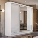 Ver imagem 1 de Guarda Roupa Casal 3 Portas 2 Gavetas Plata 