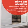 Guarda Roupa Casal 3 Portas 2 Gavetas Plata  - 11