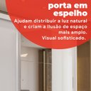 Ver mais imagens de Guarda-Roupa Casal com Espelho 3 Portas de Correr  e 2 Gavetas Plata Branco
