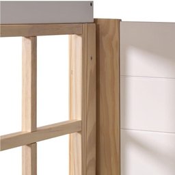 Bicama Solteiro Infantil Garden com Telhado Plus e Kit Escadinha Casatema - 7