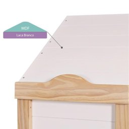 Bicama Solteiro Infantil Garden com Telhado Plus e Kit Escadinha Casatema - 3