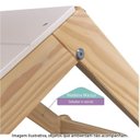 Ver imagem 2 de Bicama Solteiro Infantil Garden com Telhado Plus e Kit Escadinha Casatema MadeiraOriginals