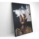Ver imagem 4 de Quadro Mulher Negra 80x120 Cm Vidro Impresso