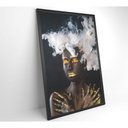 Ver imagem 5 de Quadro Mulher Negra 80x120 Cm Vidro Impresso