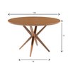 Conjunto Mesa Redonda 1,30m Madeira Maciça com 6 Cadeiras Madeira Maciça Concha Anatômica Kelly - 7