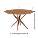 Ver imagem 7 de Conjunto Mesa Redonda 1,30m Madeira Maciça com 6 Cadeiras Madeira Maciça Concha Anatômica Kelly