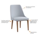 Ver imagem 6 de Conjunto Mesa Redonda 1,30m Madeira Maciça com 6 Cadeiras Madeira Maciça Concha Anatômica Kelly