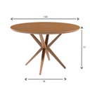 Ver imagem 7 de Conjunto Mesa Redonda 1,30m Madeira Maciça com 6 Cadeiras Madeira Maciça Concha Anatômica Kelly Cinz