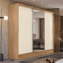 Ver imagem 1 de Guarda Roupa Casal 3 Portas 4 Gavetas Plata 