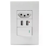 Interruptor e Tomada de Parede 2 Portas Carregador Usb - 1