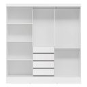 Ver imagem 3 de Guarda Roupa Casal 3 Portas 4 Gavetas Plata