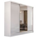 Ver imagem 7 de Guarda-Roupa Casal com Espelho 3 Portas de Correr e 4 Gavetas Plata Yescasa Branco