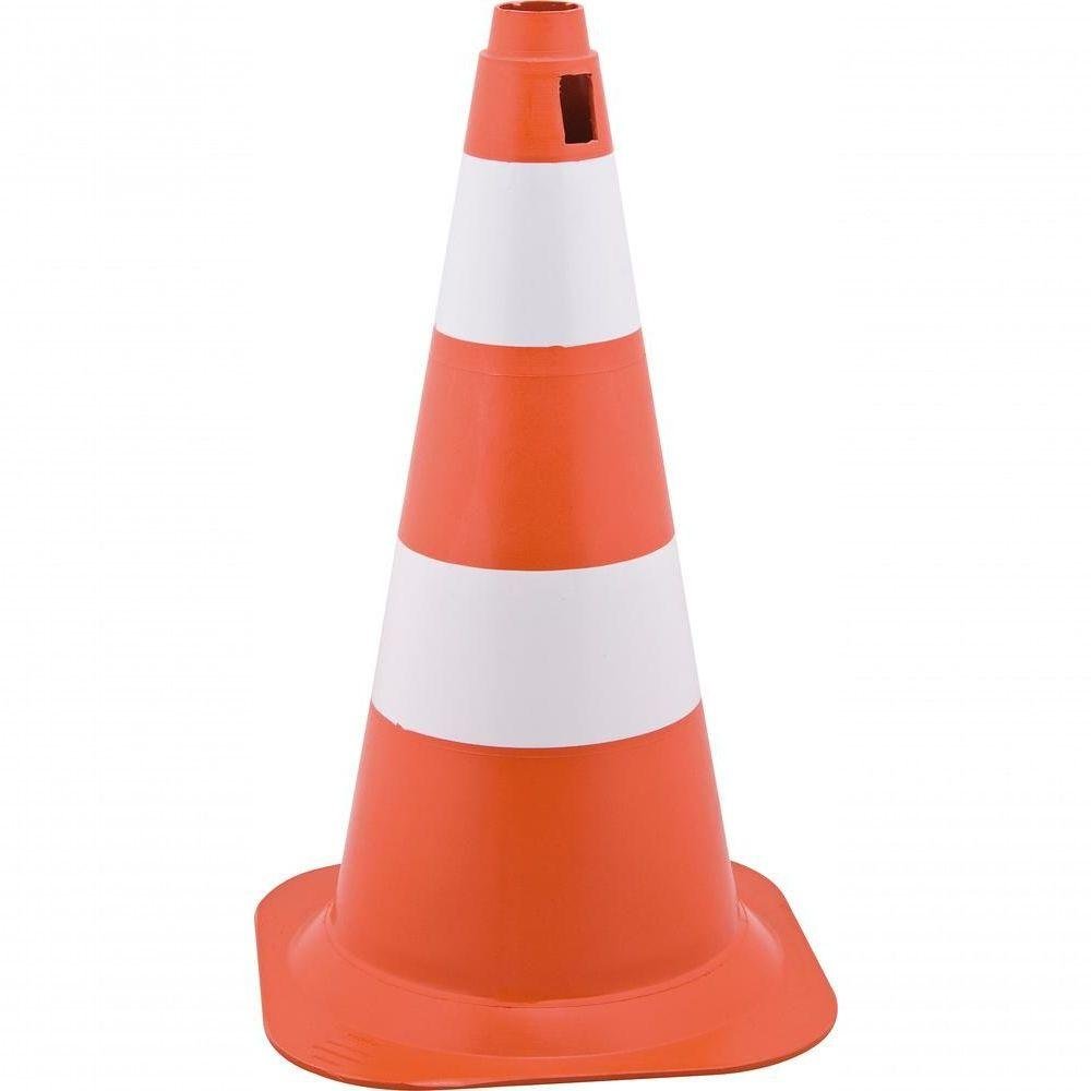 Cone Sinalização 75cm Laranja/branco Polietileno - Vonder