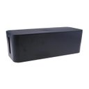 Ver imagem 1 de Caixa para Proteger Organizar Tomadas Fios Cabos 40cm Preto