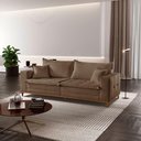 Ver imagem 1 de Sofá Matrix 02 Módulos de 100cm B25cm Meu Sofá Online B016 Veludo Marrom