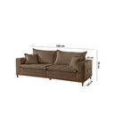 Ver imagem 7 de Sofá Matrix 02 Módulos de 100cm B25cm Meu Sofá Online B016 Veludo Marrom