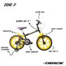 Bicicleta Infantil Dino A16 TK3 Track - 8