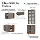 Ver imagem 4 de Armário de Cozinha Completa 270 cm Rustic/Cinza Vik Madesa 06