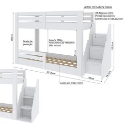 Beliche Montessoriano Star Plus com Grade Casatema - 8
