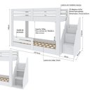 Ver mais imagens de Beliche Montessoriano Star Plus com Grade Casatema MadeiraOriginals Branco