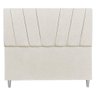 Cabeceira Casal 1,40m Milão Linho Bege Dal Poz Estofados - 2