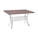 Ver imagem 1 de Mesa de Jantar Retangular 137cm 6 Lugares Multimóveis Cr50144 Nogueira